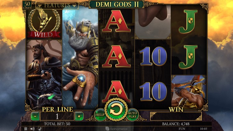 Слоты «Demi Gods II» в Вулкан 24 казино онлайн