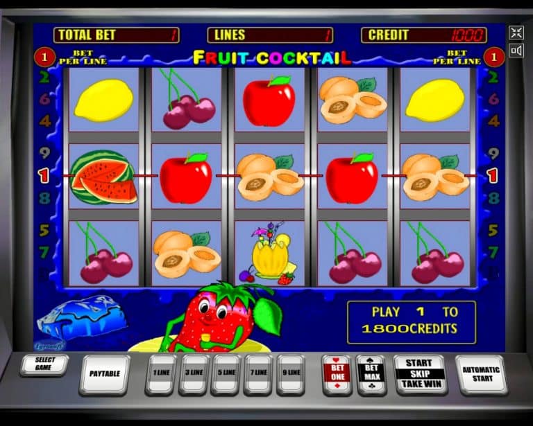 Игровой автомат «Fruit Cocktail» в казино Русский Вулкан онлайн