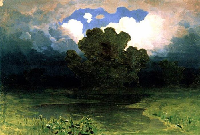 Лесное озеро. Облако, 1891