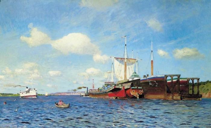 Свежий ветер. Волга, 1895