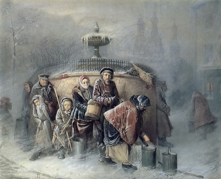 Очередные у бассейна, 1865