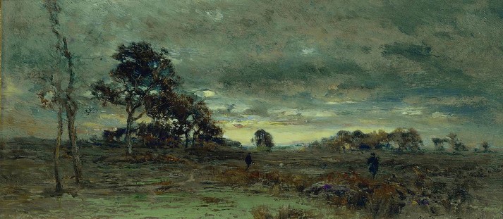 После захода солнца. Барбизон, 1889