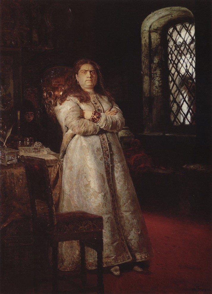 Великая княгиня Софья в Новодевичьем монастыре, 1879
