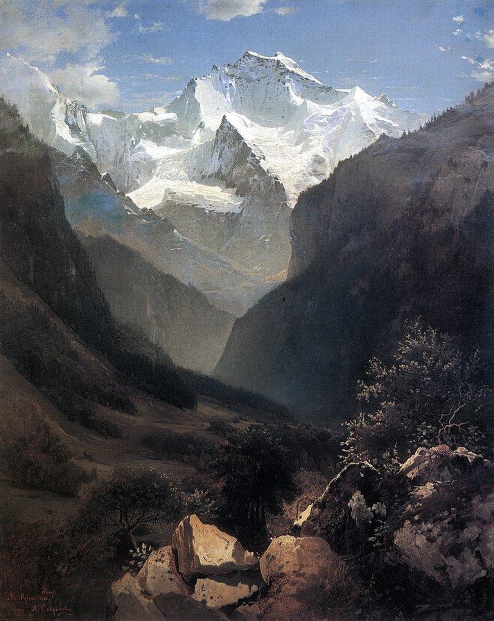 Вид в Швейцарских Альпах (Гора Малый Рухен), 1862