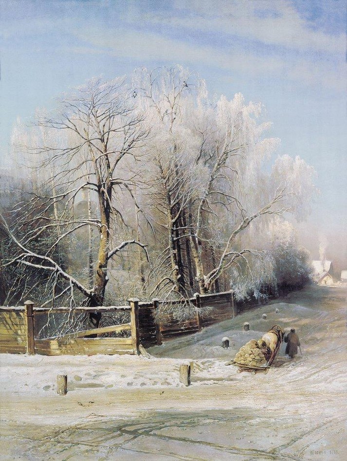 Зимний пейзаж. Москва, 1873