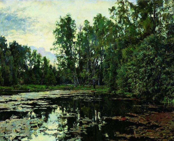 Заросший пруд. Домотканово, 1888