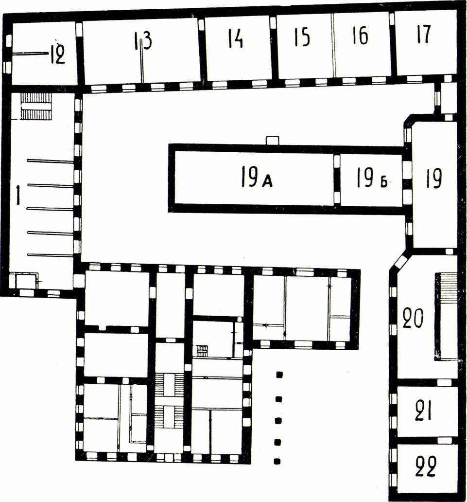 План первого этажа и галереи. 90-е годы