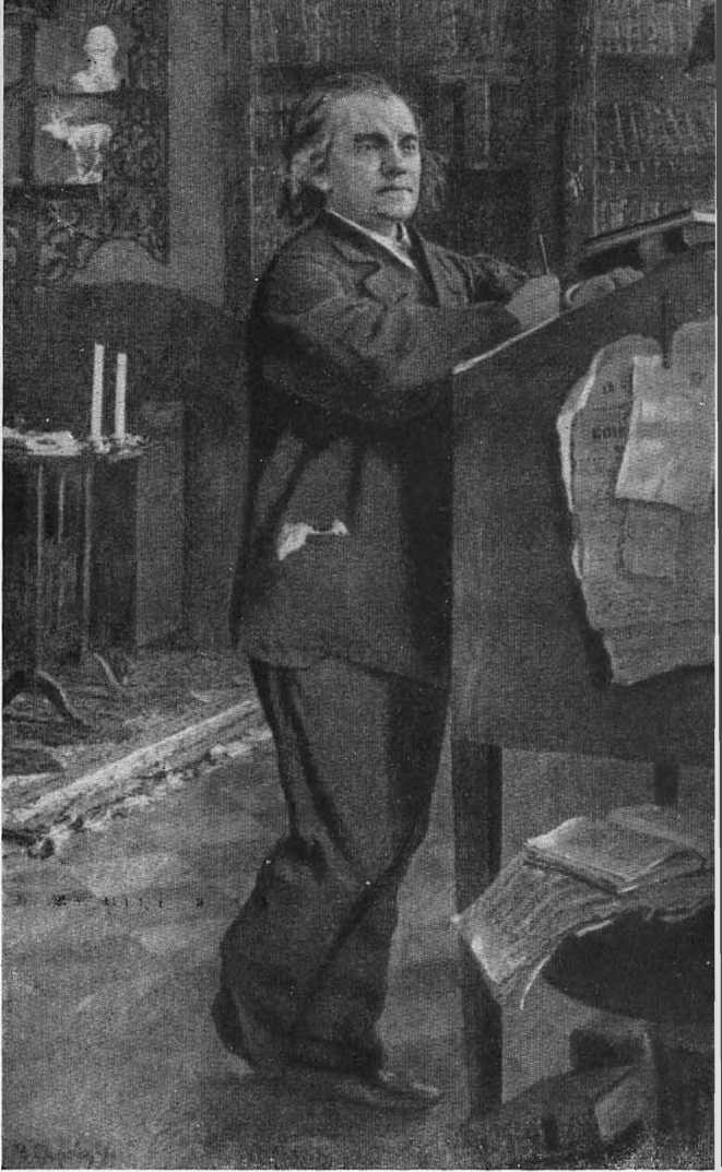 Портрет А.Н. Серова работы В.А. Серова. 1889