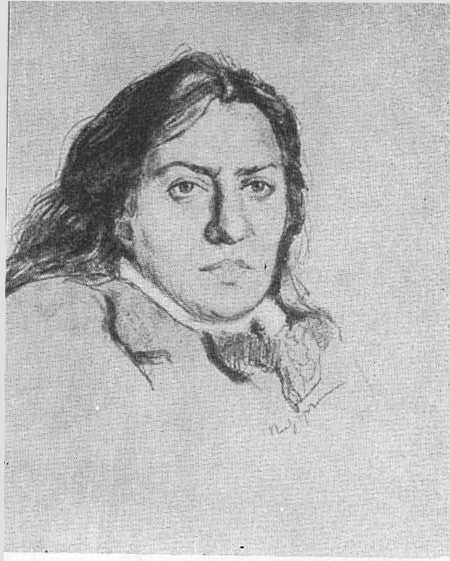 Портрет матери. Рисунок. 1880