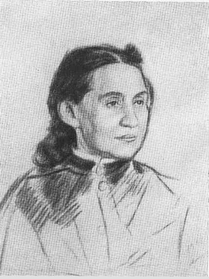 Портрет Л.Г. Мамонтовой. Рисунок. 1887