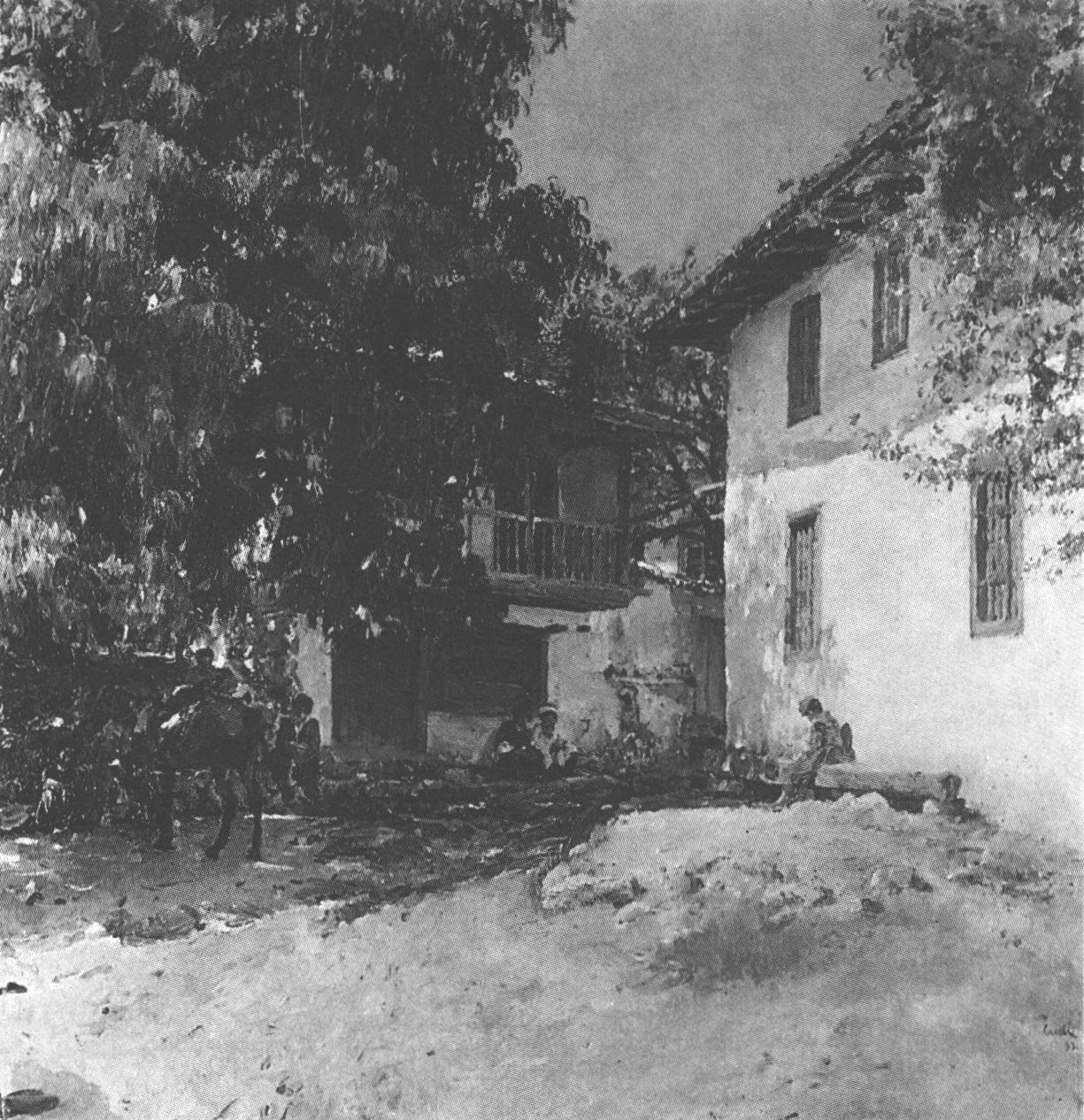 375. Серов В.А. Татарская деревня в Крыму. 1893