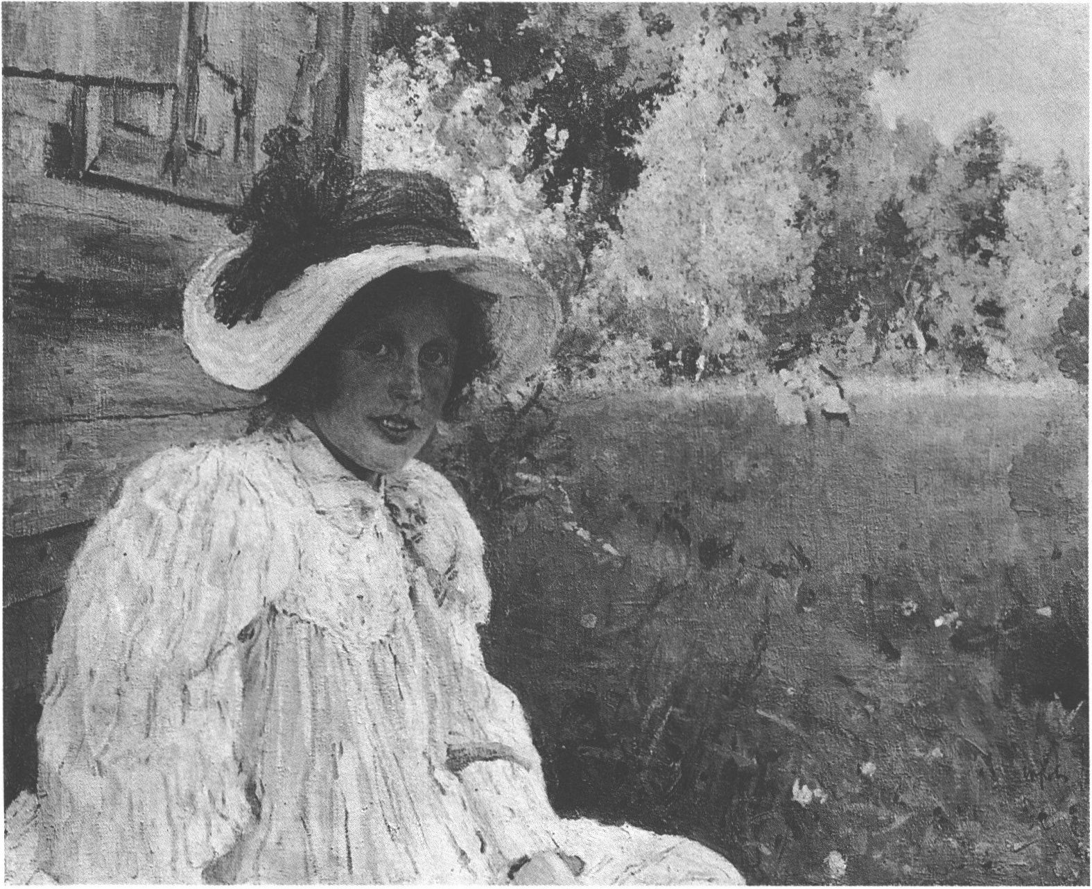 377. Серов В.А. Летом. Портрет О.Ф. Серовой, жены художника. 1895