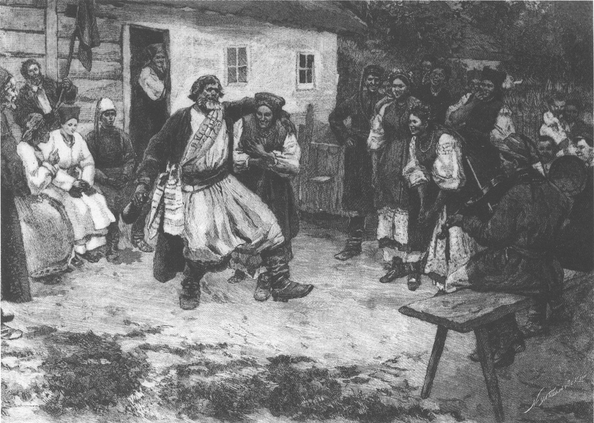 398. Пимоненко Н.К. Деревенская свадьба в Малороссии. 1891